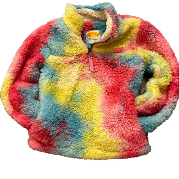 Girls fuzzy fleece pullover - Picture 3 of 4